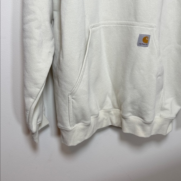 Carhartt Loose Fit Hoodie Light Sage Green Logo Sweatshirt Men XL Tall - Picture 3 of 10